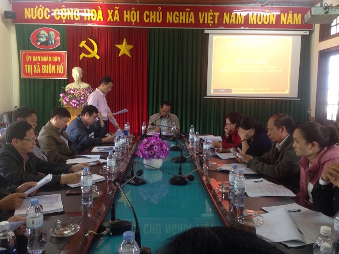 Ban đại diện Hội đồng quản trị Ngân hàng chính sách xã hội thị xã tổng kết hoạt động năm 2018, triển khai nhiệm vụ trọng tâm năm 2019