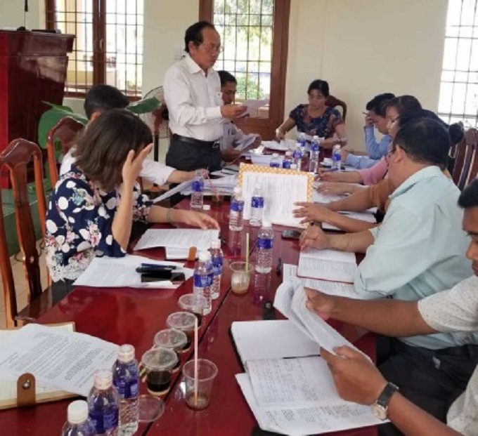 Ban chỉ đạo đề án 61 của Thị xã tổng kết hoạt động năm 2018.