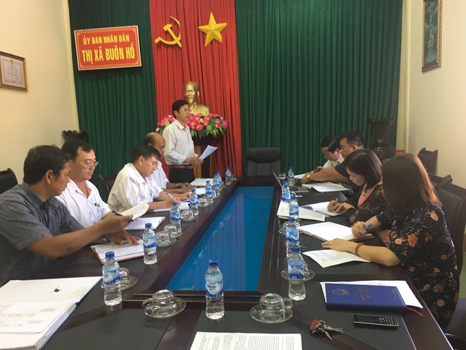 Hội nghị đánh giá kết quả thực hiện Quy chế phối hợp công tác giữa HĐND-UBND-UBMTTQVN thị xã năm 2018