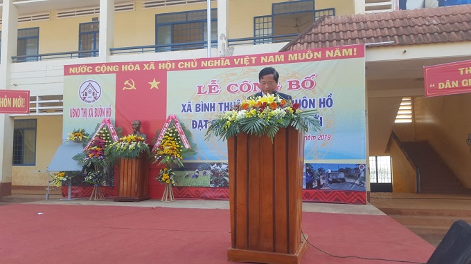 ỦY ban nhân dân thị xã tổ chức Lễ công bố xã Bình Thuận, thị xã Buôn Hồ đạt chuẩn nông thôn mới