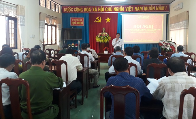 UBND thị xã Buôn Hồ triển khai nhiệm vụ phát triển kinh tế -xã hội, đảm bảo quốc phòng – an ninh tháng 11 năm 2019