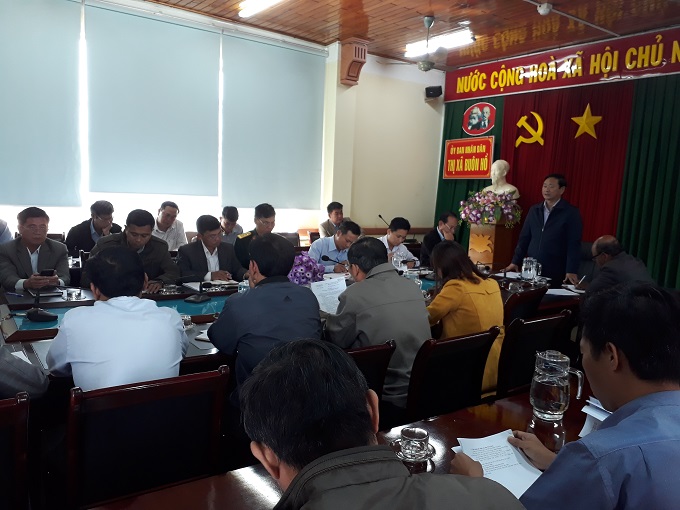UBND thị xã Buôn Hồ triển khai nhiệm vụ phát triển kinh tế -xã hội, đảm bảo quốc phòng – an ninh tháng 12 năm 2019