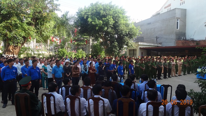 Lễ mít tinh hưởng ứng Tháng hành động phòng, chống ma túy và Ngày quốc tế, Ngày toàn dân phòng, chống ma túy năm 2019.