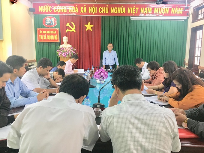 Sơ kết hoạt động Ban đại diện Hội đồng Quản trị Ngân hàng chính sách thị xã và đánh giá tình hình triển khai các nguồn vốn tín dụng ưu đãi 9 tháng đầu năm 2019