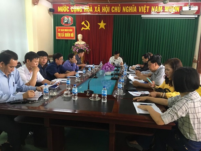 UBND thị xã tổ chức Hội nghị sơ kết 9 tháng chuyên đề xây dựng cơ bản