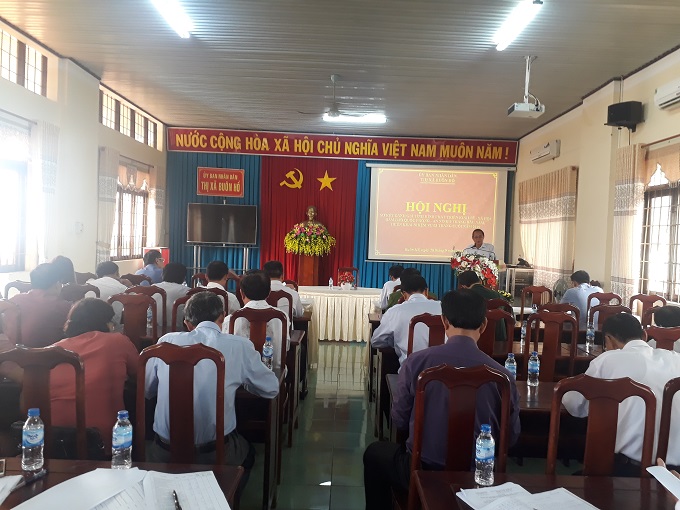 UBND thị xã Buôn Hồ tổ chức Hội nghị sơ kết tình hình KT-XH, đảm bảo QPAN 9 tháng đầu năm, triển khai nhiệm vụ trọng tâm 3 tháng cuối năm 2019