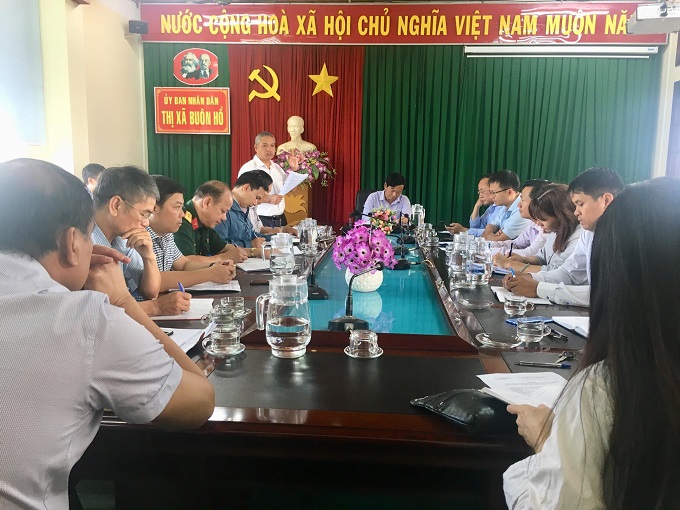 Ban chỉ đạo phòng, chống dịch Covid-19 thị xã Buôn Hồ họp triển khai các biện pháp phòng, chống dịch bệnh
