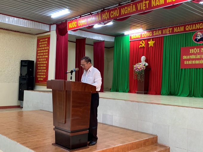 Công an phường Bình Tân ra mắt mô hình điểm “Tiếng loa an ninh” và tổ chức Diễn đàn Công an phường lắng nghe ý kiến Nhân Dân