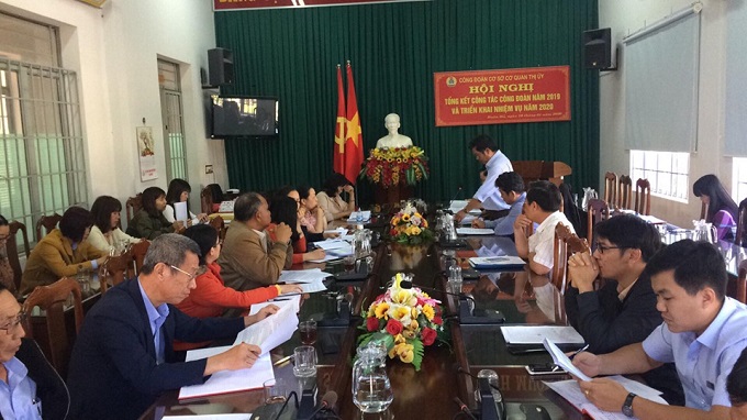 Công đoàn cơ sở Cơ quan Thị ủy tổng kết thực hiện nhiệm vụ năm 2019