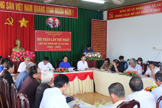 Hội thảo lịch sử Đảng bộ xã Cư Bao, giai đoạn 1965 - 2020