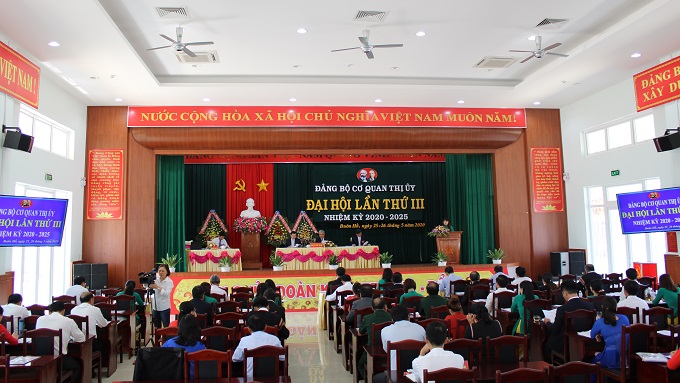 Đại hội điểm cấp cơ sở: Đại hội Đảng bộ cơ quan Thị ủy Buôn Hồ lần thứ III, nhiệm kỳ 2020 - 2025