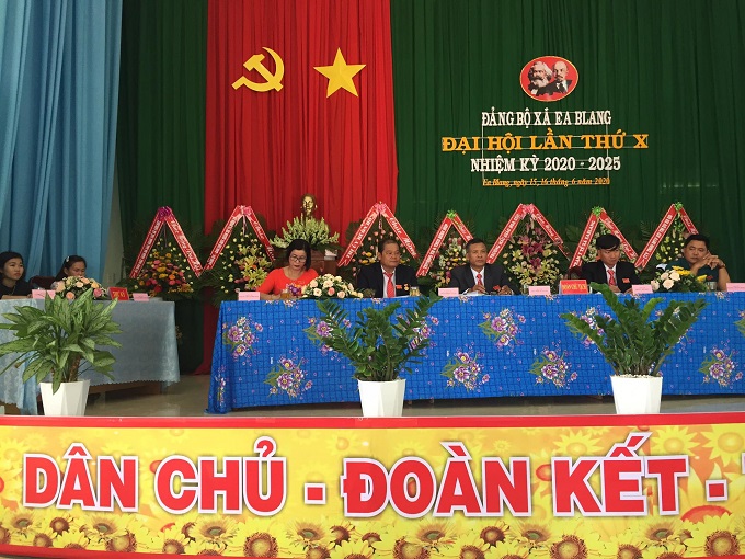 Đại hội Đảng bộ xã Ea Blang lần thứ X, nhiệm kỳ 2020 - 2025