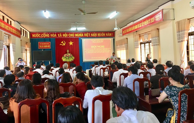 UBND thị xã Buôn Hồ tổ chức Hội nghị tổng kết 5 năm triển khai đại trà Quyết định sô 281/QĐ-TTg, ngày 20/02/2014 của Thủ tướng Chính phủ  về việc “Đẩy mạnh phong trào học tập suốt đời trong gia đình, dòng họ,  cộng đồng đến năm 2020”