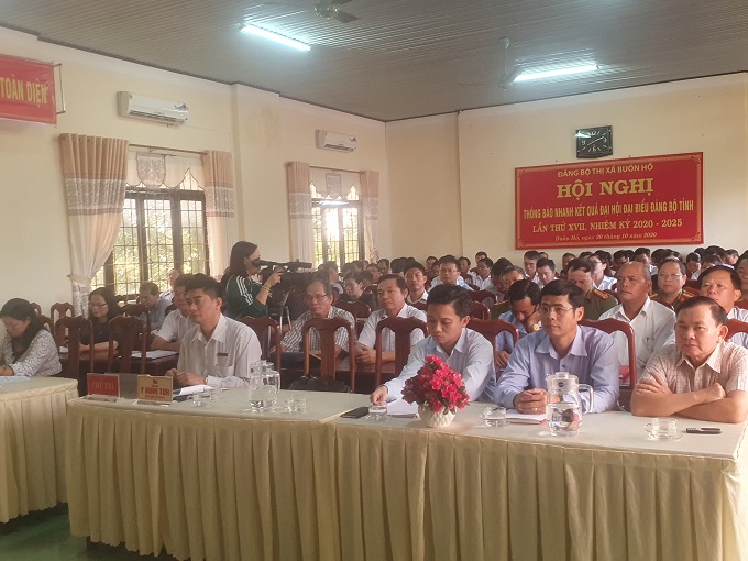 Hội nghị trực tuyến Thông báo nhanh kết quả Đại hội đại biểu Đảng bộ tỉnh Đắk Lắk lần thứ XVII