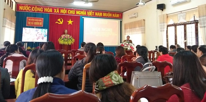 Tổ chức Hội nghị triển khai thực hiện chương trình Giáo dục phổ thông 2018 đối với cấp tiểu học trên địa bàn thị xã Buôn Hồ.