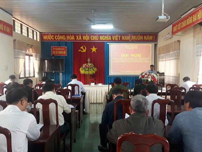 UBND thị xã Buôn Hồ triển khai nhiệm vụ phát triển kinh tế - xã hội, đảm bảo quốc phòng, an ninh tháng 3 năm 2020.