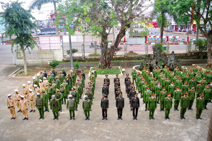 Công an thị xã Buôn Hồ tổ chức Lễ ra quân thực hiện Đợt cao điểm tấn công trấn áp tội phạm, bảo đảm an ninh, trật tự Tết Nguyên đán Nhâm Dần 2022