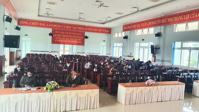 Đảng bộ Cơ quan Đảng, Mặt trận, Đoàn thể thị xã tổ chức Hội nghị quán triệt Kết luận số 01-KL/TW ngày 18/5/2021 của Bộ Chính trị khóa XIII và học tập chuyên đề toàn khóa, nhiệm kỳ Đại hội XIII của Đảng - Chuyên đề năm 2021