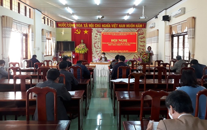 Đảng ủy Cơ quan chính quyền thị xã Buôn Hồ tổng kết công tác lãnh đạo, chỉ đạo năm 2021