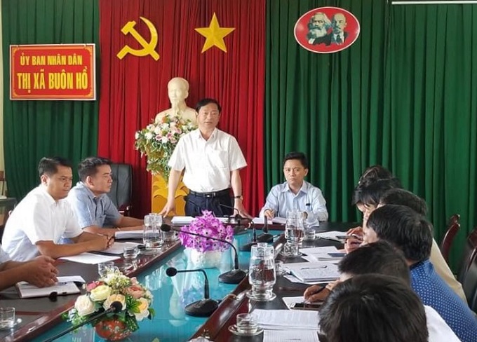 UBND thị xã đôn đốc việc triển khai lập lại trật tự đô thị, hành lang an toàn đường bộ năm 2021