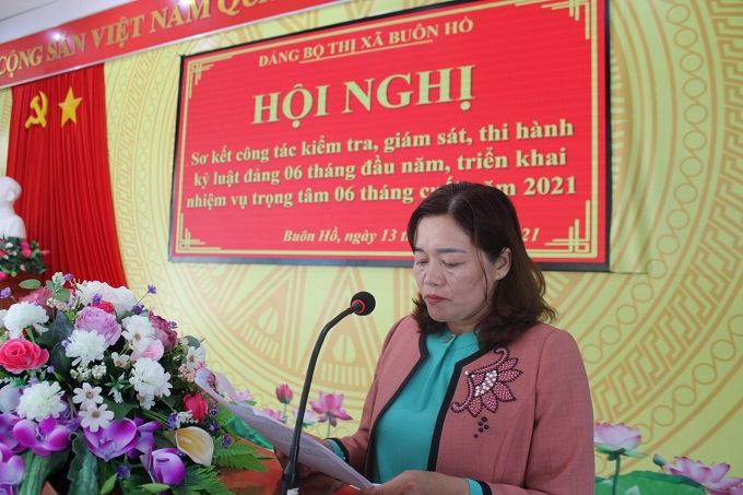 Hội nghị sơ kết công tác kiểm tra, giám sát và thi hành kỷ luật đảng 6 tháng đầu năm 2021