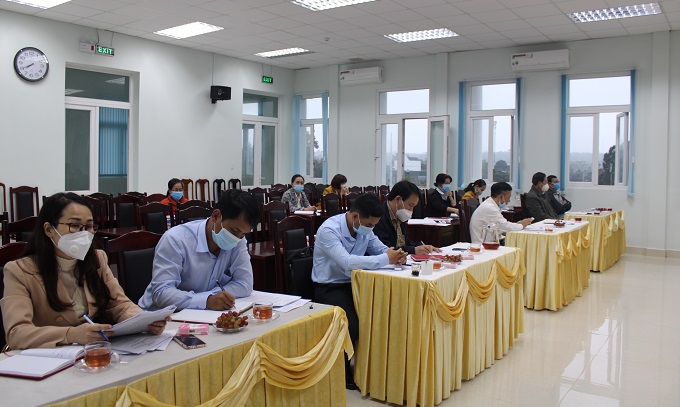 Thị ủy Buôn Hồ làm việc với Đoàn kiểm tra của Ban Tuyên giáo Tỉnh ủy
