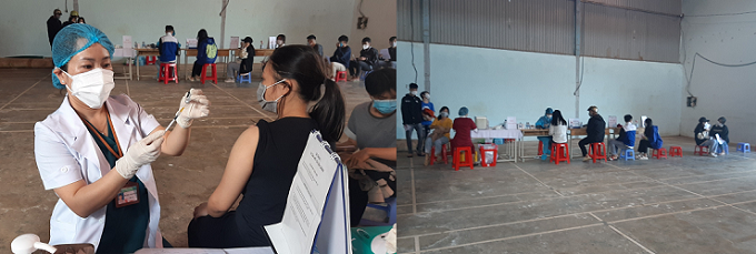 Thị xã Buôn Hồ tổ chức tiêm vaccin cho học sinh cấp 3 từ 15 tới 17 tuổi.