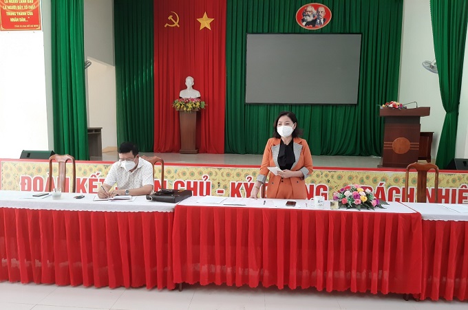 Tổ Công tác phụ trách địa bàn làm việc với Ban Chỉ đạo phòng chống dịch bệnh Covid 19 phường An Lạc về công tác phòng chống dịch bệnh