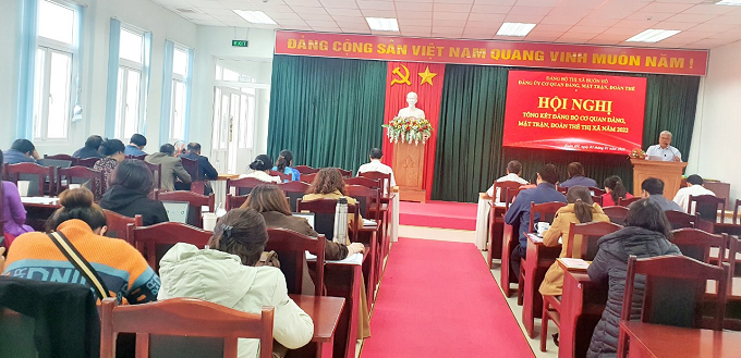 Đảng bộ Cơ quan Đảng, Mặt trận, Đoàn thể tổ chức Hội nghị tổng kết năm 2022