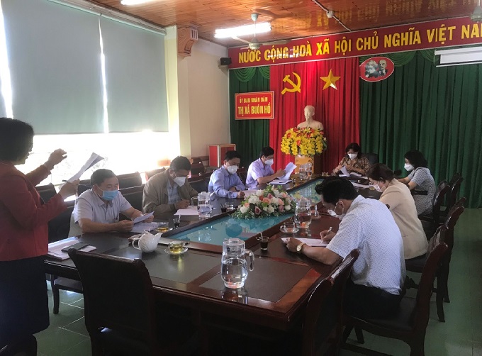 Hội nghị đánh giá kết quả thực hiện quy chế phối hợp giữa Thường trực HĐND, UBND, Ban Thường trực HĐND thị xã trong năm 2021