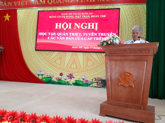 Đảng ủy cơ quan đảng, mặt trận, đoàn thể tổ chức Hội nghị quán triệt, học tập văn bản của Đảng các cấp