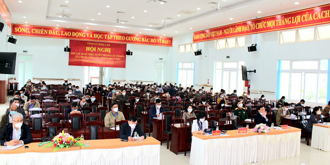 Hội nghị học tập, quán triệt, tuyên truyền các văn bản của Trung ương, Tỉnh ủy đợt IV năm 2021