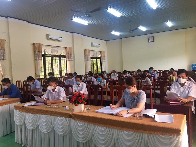 Hội nghị sơ kết đánh giá công tác quản lý đất đai, tài nguyên môi trường trên địa bàn thị xã quý I, phương hướng nhiệm vụ quý II năm 2022