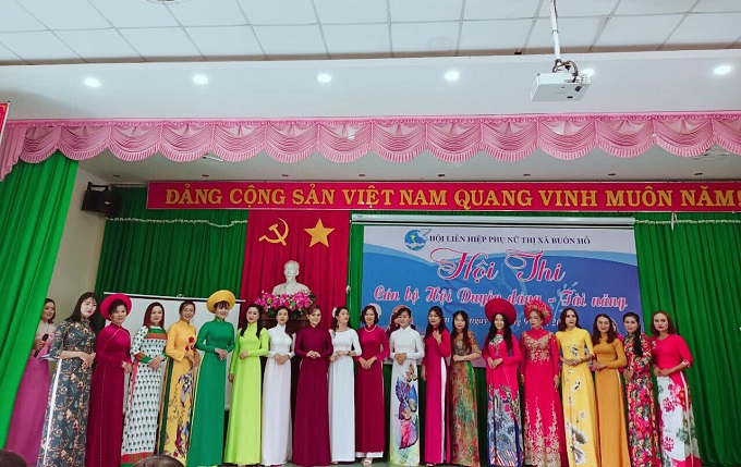 Hội thi cán bộ Hội duyên dáng, tài năng năm 2022.
