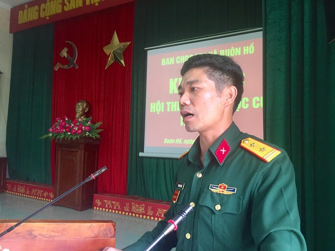 BCH Quân sự thị xã Buôn Hồ tổ chức Hội thi mô hình học cụ huấn luyện năm 2022
