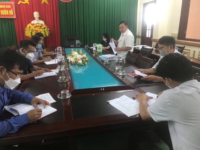 Họp Đoàn giám sát của Ban Kinh tế - Xã hội HĐND thị xã về việc triển khai thực hiện các dự án HĐND thị xã phê duyệt chủ trương đầu tư xây dựng trên địa bàn thị xã năm 2021