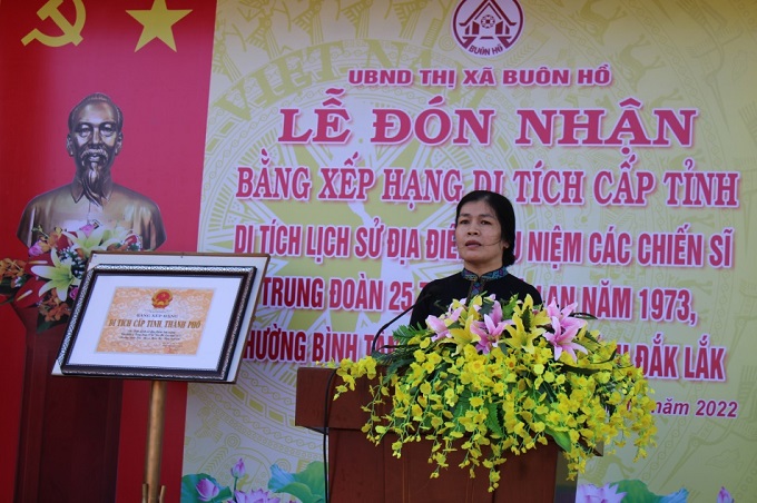 LỄ ĐÓN NHẬN BẰNG XẾP HẠNG DI TÍCH LỊCH SỬ CẤP TỈNH