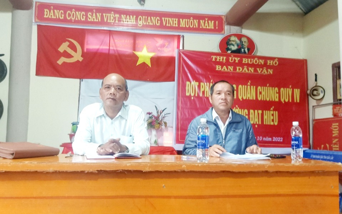 Thị xã Buôn Hồ phát động quần chúng tại Phường Đạt Hiếu