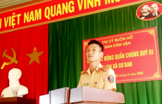 Thị xã Buôn Hồ phát động quần chúng tại xã Cư Bao