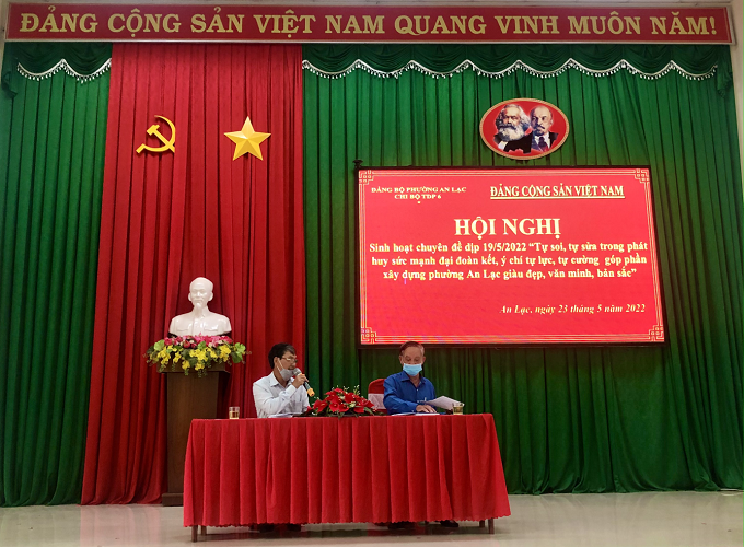 Sinh hoạt chuyên đề học tập và làm theo tư tưởng, đạo đức, phong cách Hồ Chí Minh năm 2022