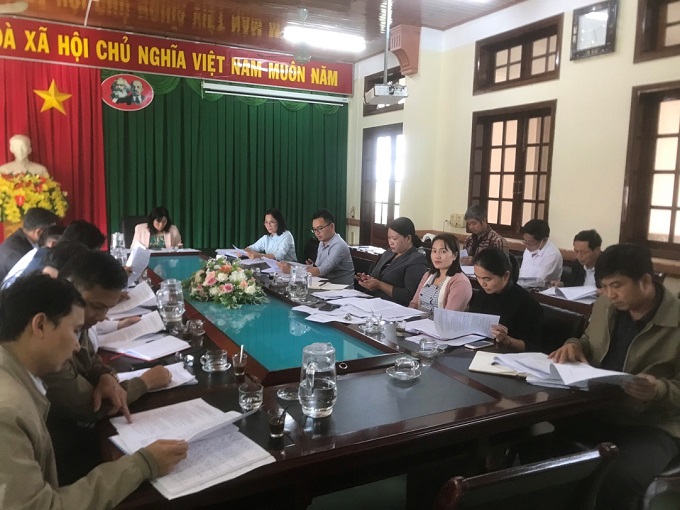 Họp Đoàn giám sát của HĐND thị xã về việc triển khai thực hiện Chương trình MTQG xây dựng nông thôn mới giai đoạn 2017-2023