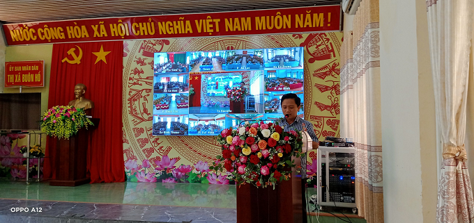 UBND thị xã Buôn Hồ tổ chức Hội nghị phổ biến, quán triệt các Luật mới ban hành được Quốc hội khóa XV thông qua tại kỳ họp thứ 4