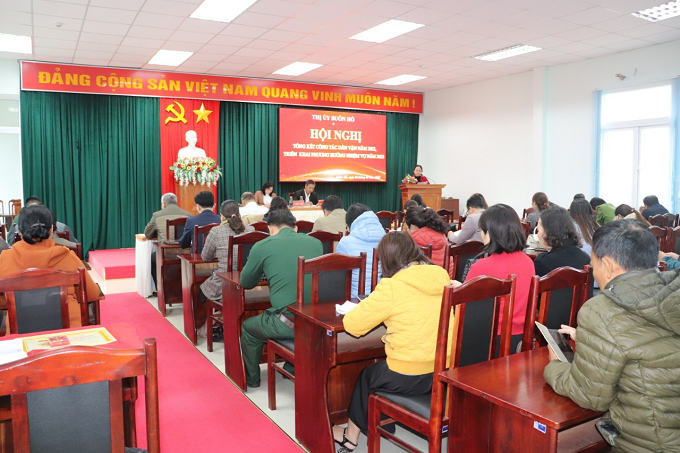 Thị ủy Buôn Hồ tổ chức Hội nghị tổng kết công tác Dân vận năm 2022 triển khai nhiệm vụ năm 2023