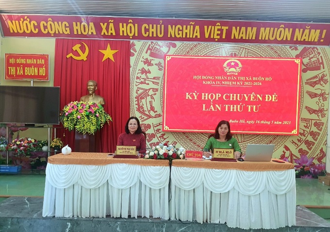 HĐND thị xã Buôn Hồ tổ chức kỳ họp chuyên đề lần thứ 4 HĐND thị xã khóa IV, nhiệm kỳ 2021-2026.