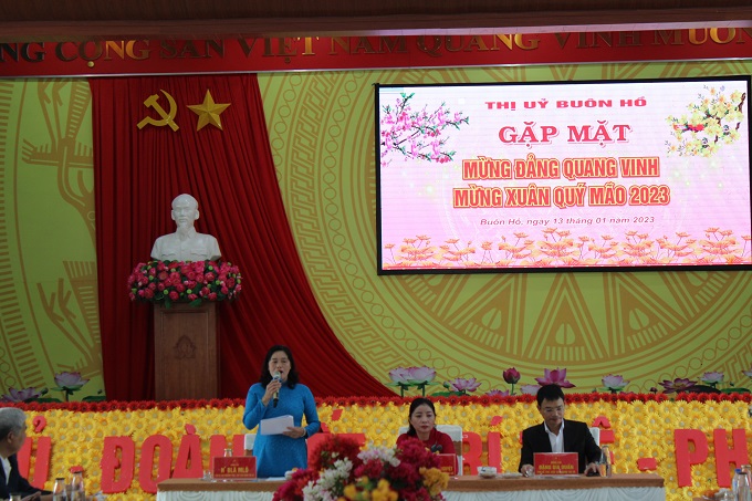 THỊ ỦY BUÔN HỒ TỔ CHỨC GẶP MẶT MỪNG ĐẢNG, MỪNG XUÂN QUÝ MÃO 2023