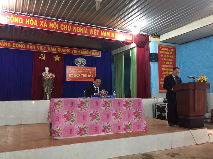 HĐND phường Bình Tân khóa III nhiệm kỳ 2016-2021 tổ chức kỳ họp thứ bảy