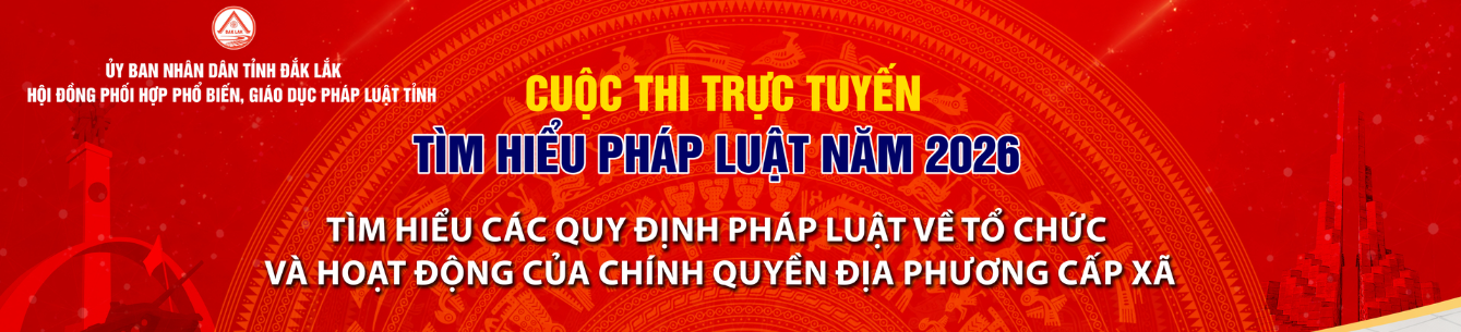 Cuộc thi trực tuyến tìm hiểu pháp luật năm 2026