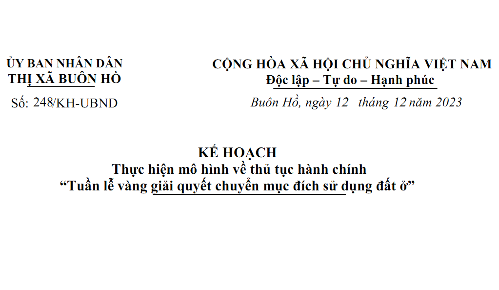 Thực hiện mô hình về thủ tục hành chính “Tuần lễ vàng giải quyết chuyển mục đích sử dụng đất ở”