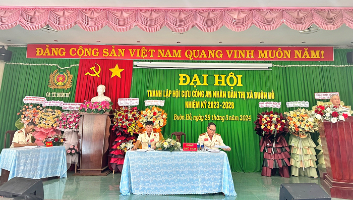 Đại hội thành lập Hội Cựu Công an nhân dân thị xã Buôn Hồ