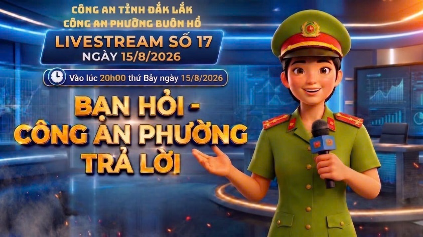 Công an phường Buôn Hồ phát huy truyền thống vẻ vang 81 năm của lực lượng Công an nhân dân, là điểm tựa vững chắc giữ gìn bình yên